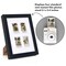 Americanflat 9x11 Picture Frame with Storage - Fits Four 2x3 Instant-Print Photos - Storage Frame Holds up to 100 Photos - Black